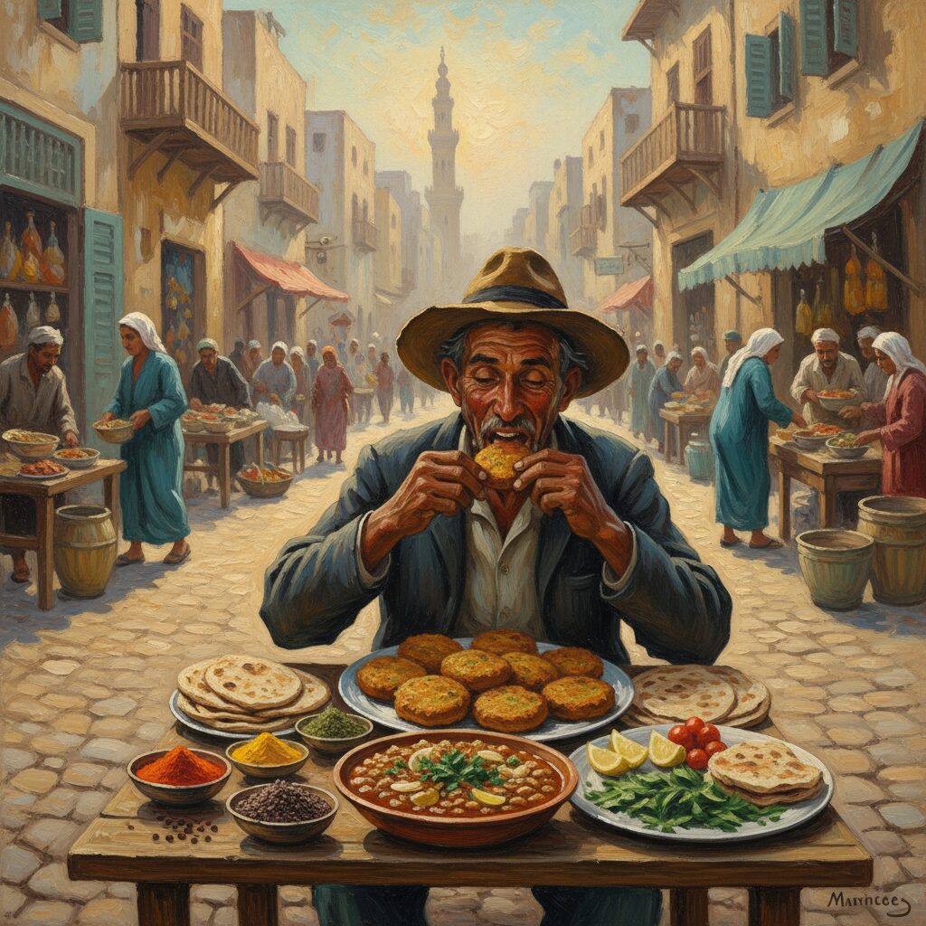 egyptian-breakfast-tameya-ful-medames