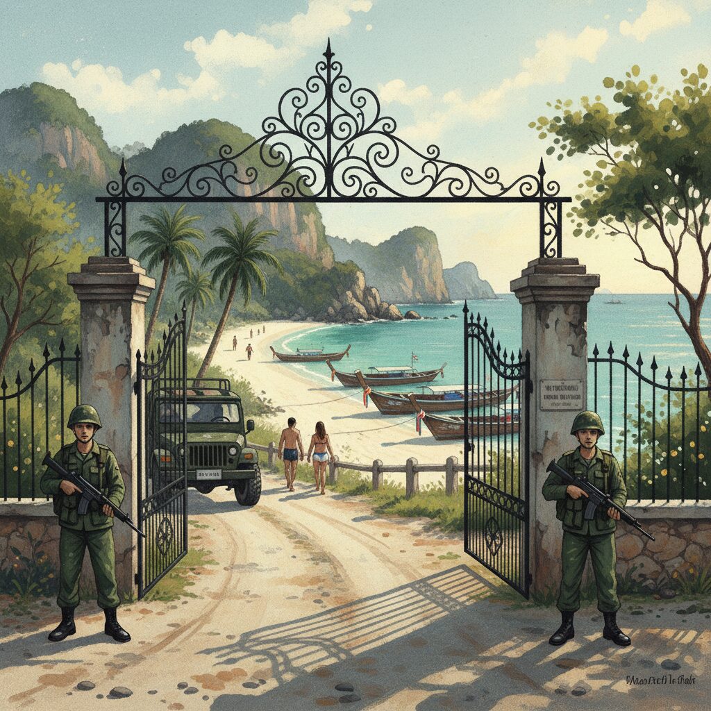 military-gate-paradise